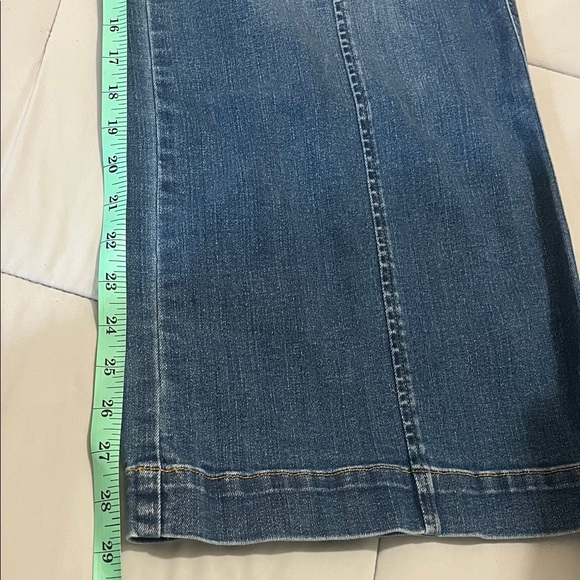 Spanx-Blue wide leg Denim Jeans size Medium - Picture 6 of 9